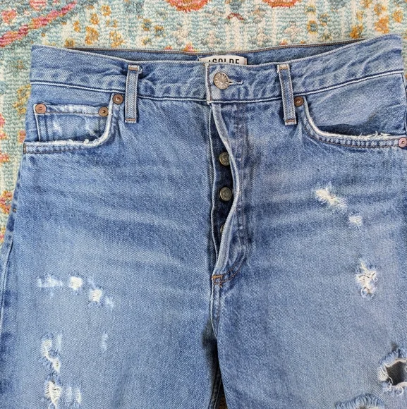 AGOLDE Feel Good Distressed Jeans Size 28 - Picture 2 of 5